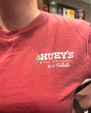 Huey's Memphis Football T, Red