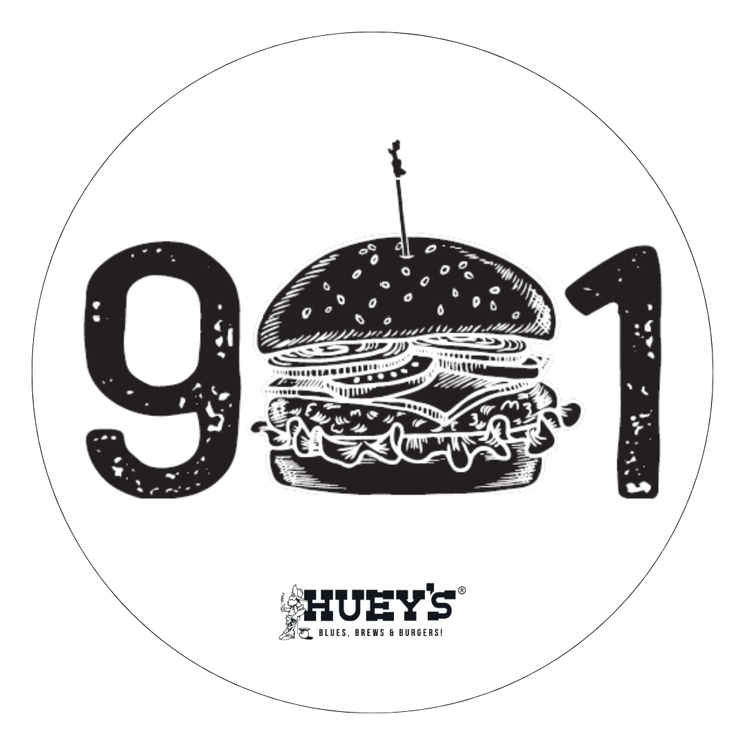 901 Burger Sticker – Huey's Restaurants