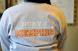 Huey's Memphis Football Sweatshirt, Gray & Orange
