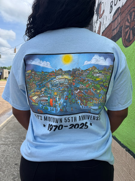 Huey's 55th Anniversary T, Midtown Mural